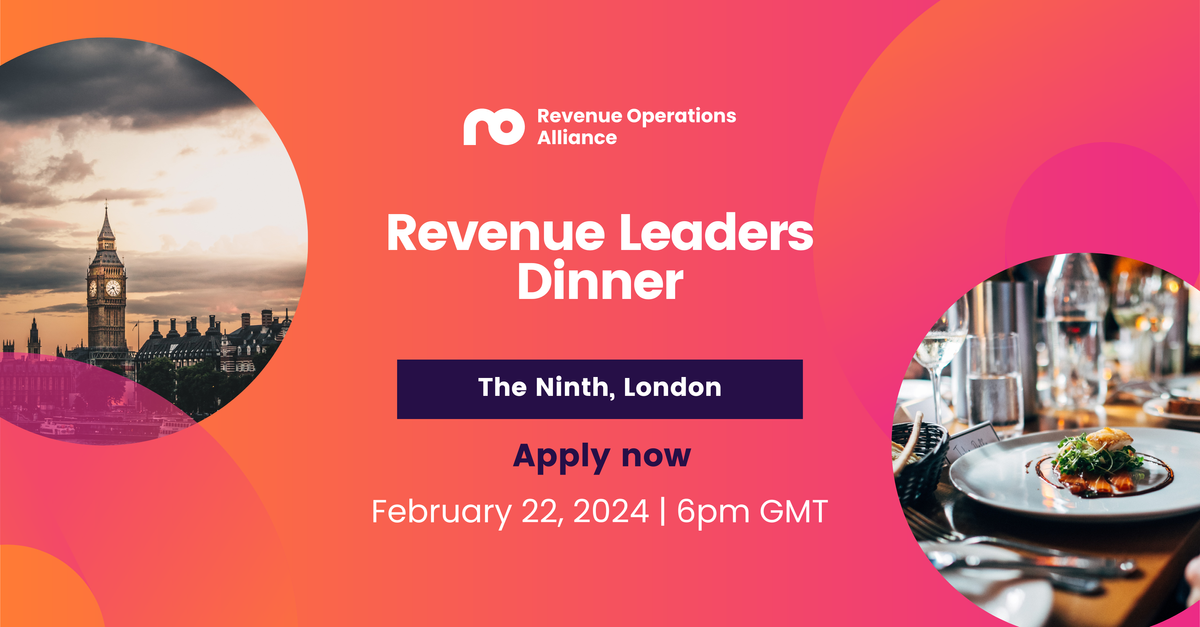 Exclusive revenue leaders dinner experience London