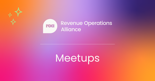 Revenue operations meetups