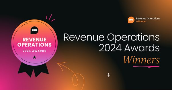 Revenue Operations Alliance Awards 2024: Your winners!