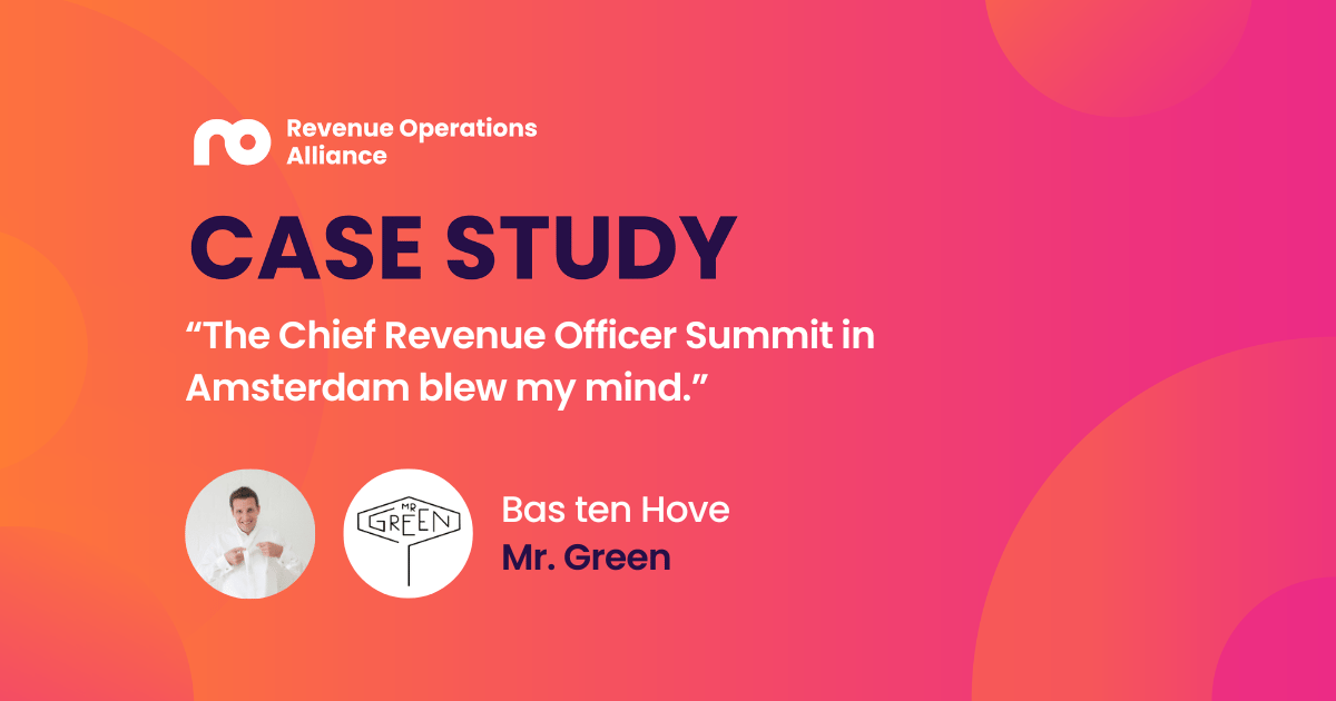 My takeaways from the Chief Revenue Officer Summit, Amsterdam - Bas ten Hove